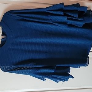 Alfani Teal bell sleeve blouse